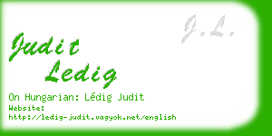 judit ledig business card