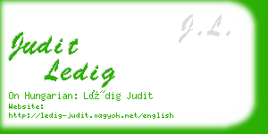 judit ledig business card